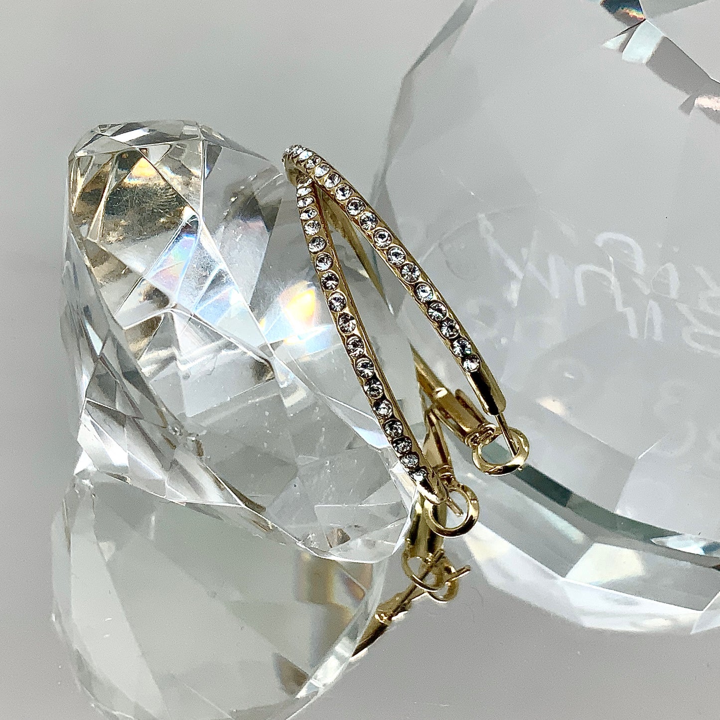 Premium Crystal Hoop Earrings