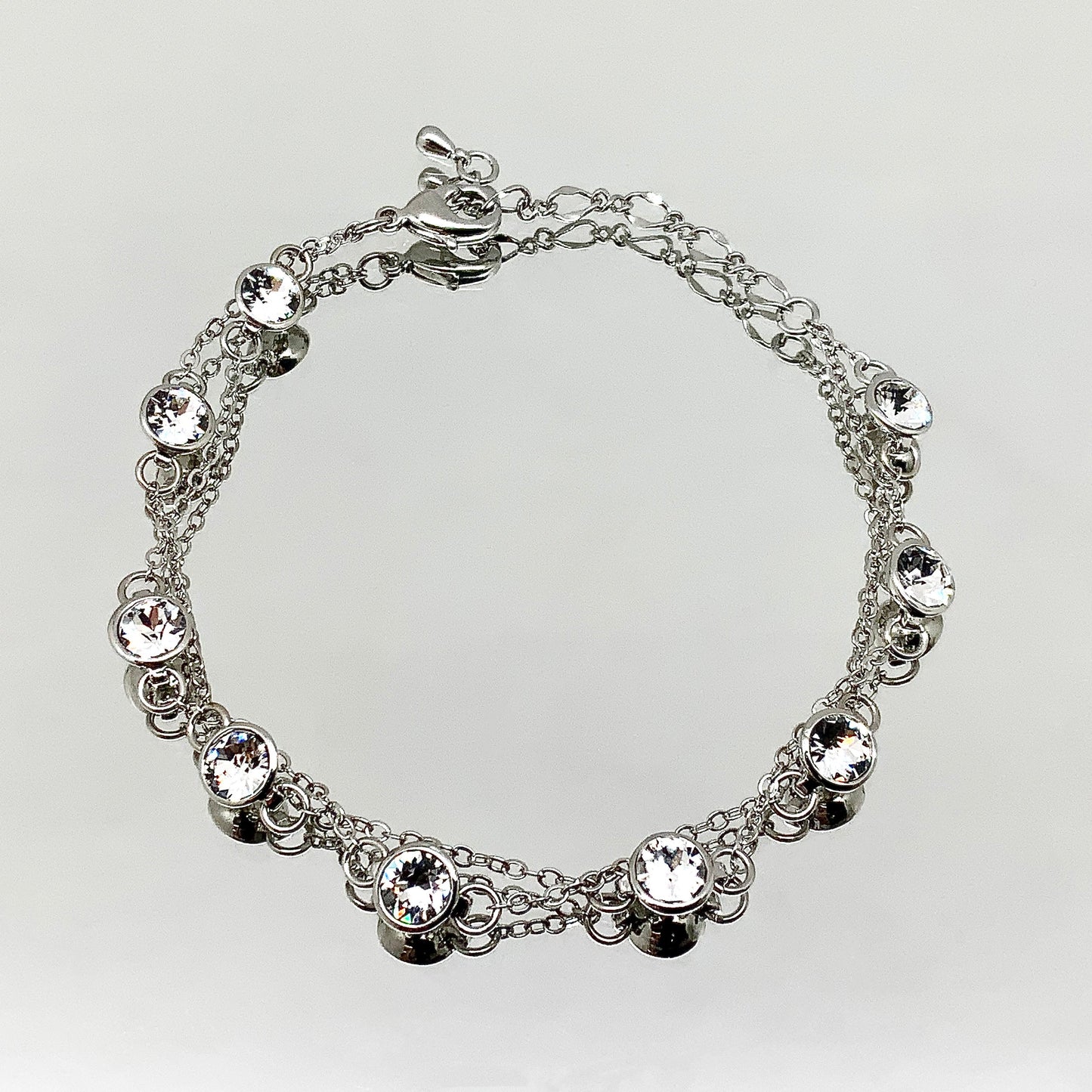 Premium Crystal Long Link Chain Set