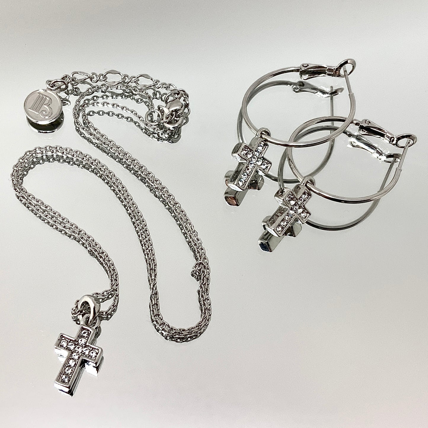 Premium Crystal Small Cross Set
