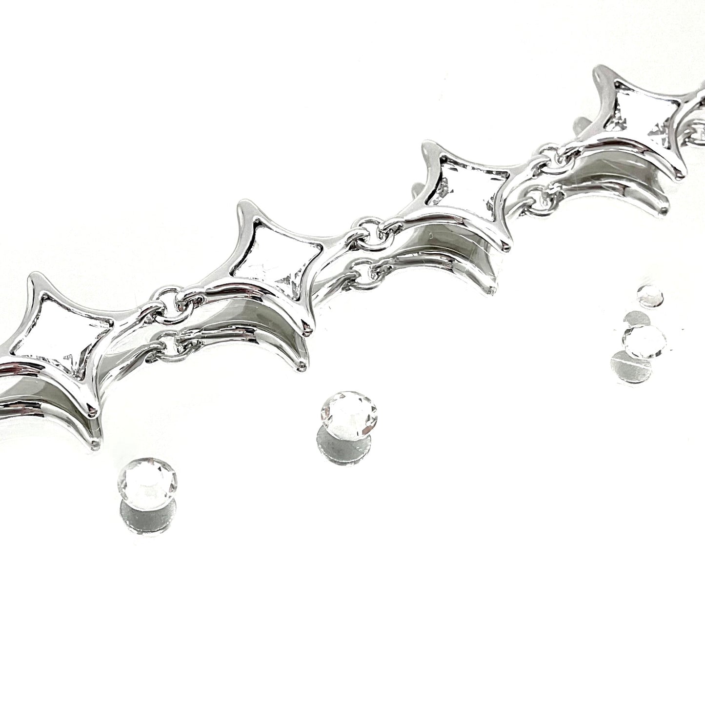 Four Pointed Star Shape Crystal Set