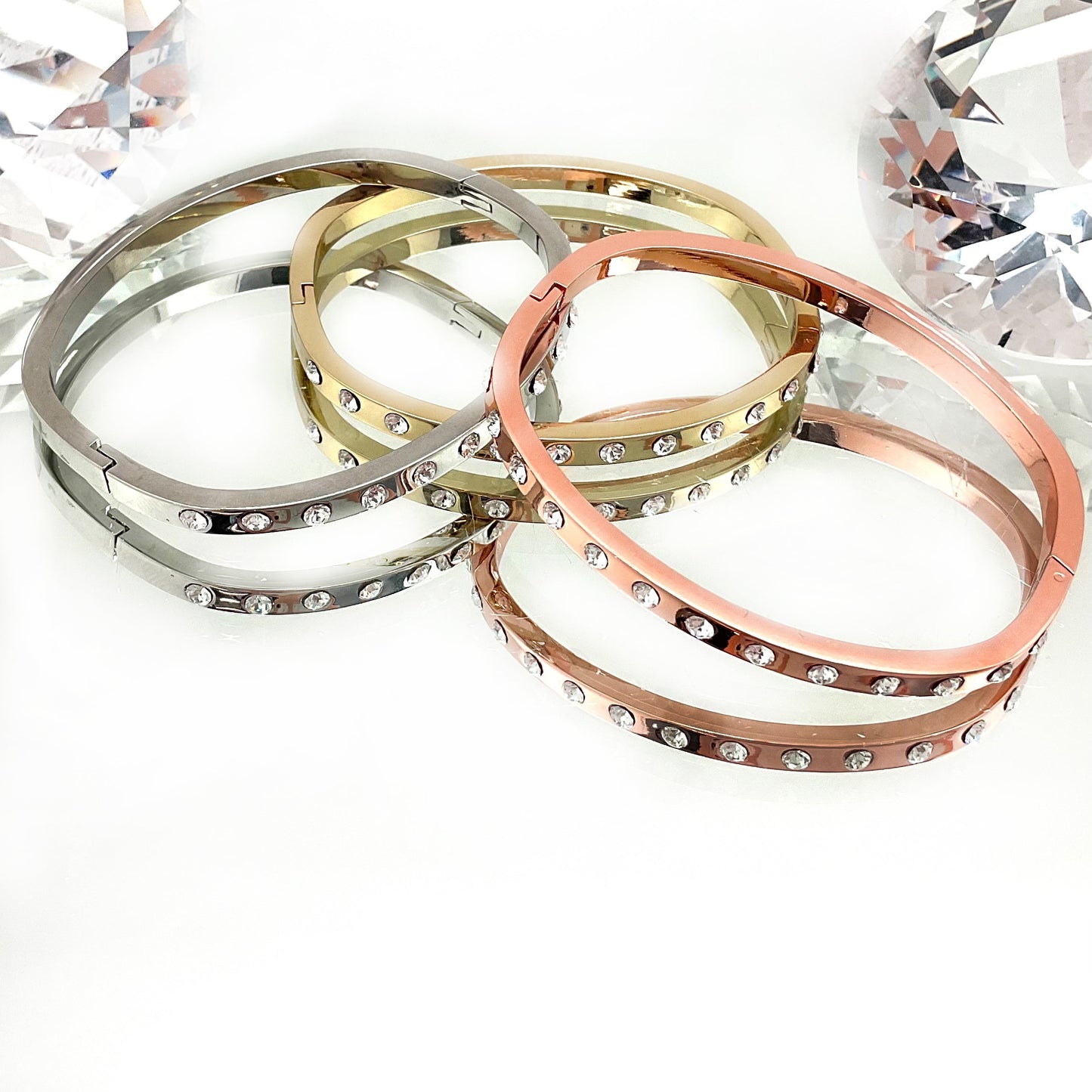 Premium Crystal 4mm Width Bangle