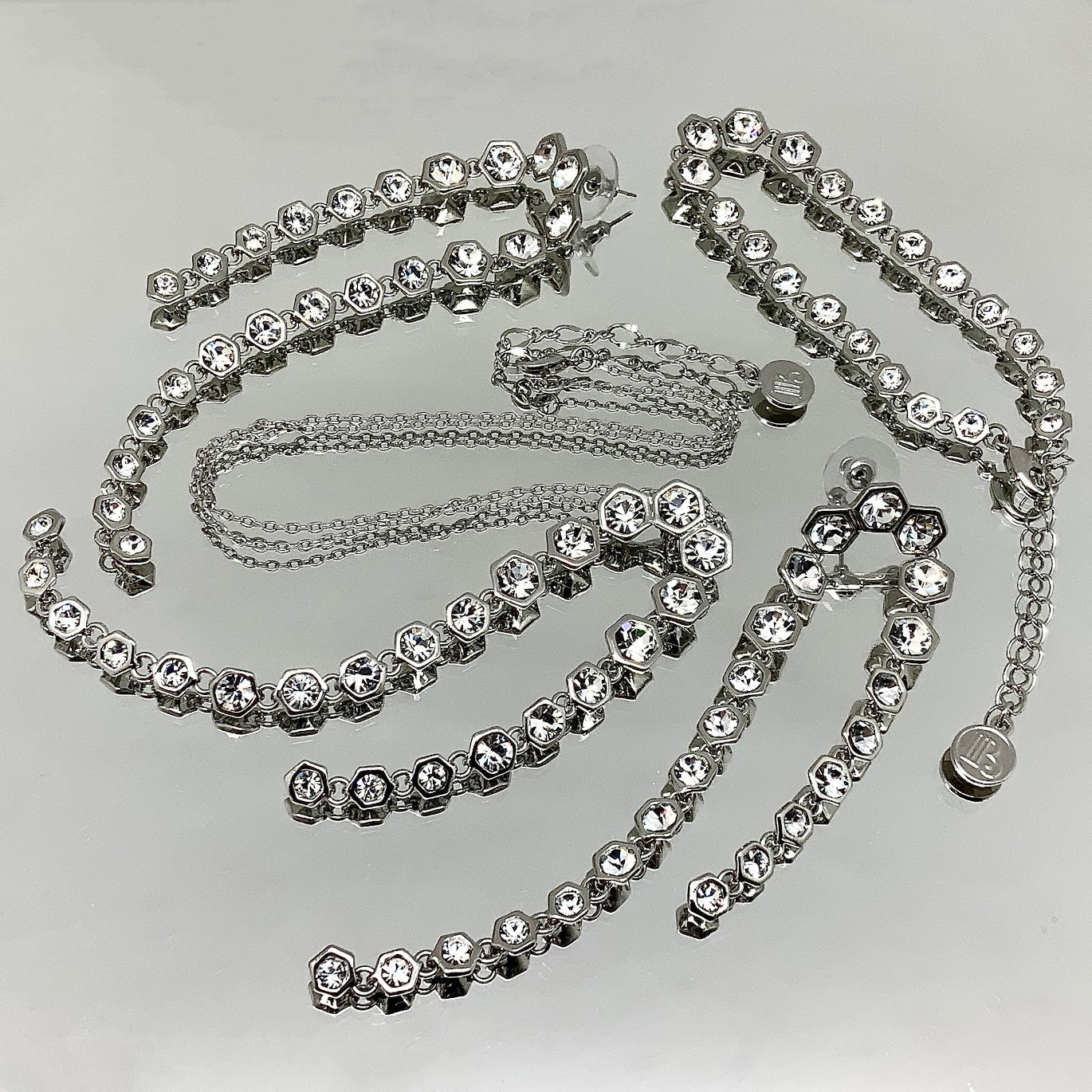 Heptagon Stone Jewelry Set