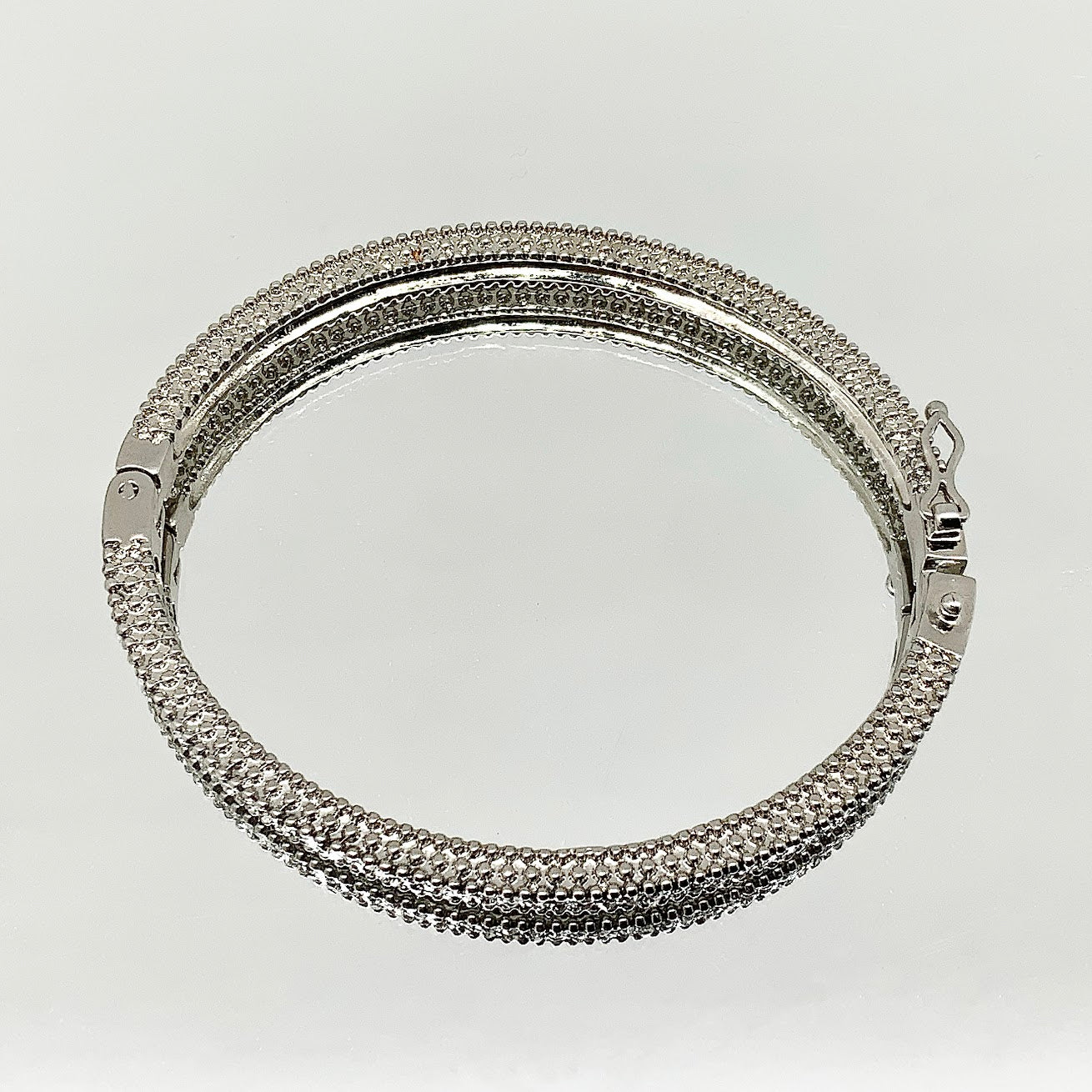 Premium Crystal 2 Row Crystal Bangle