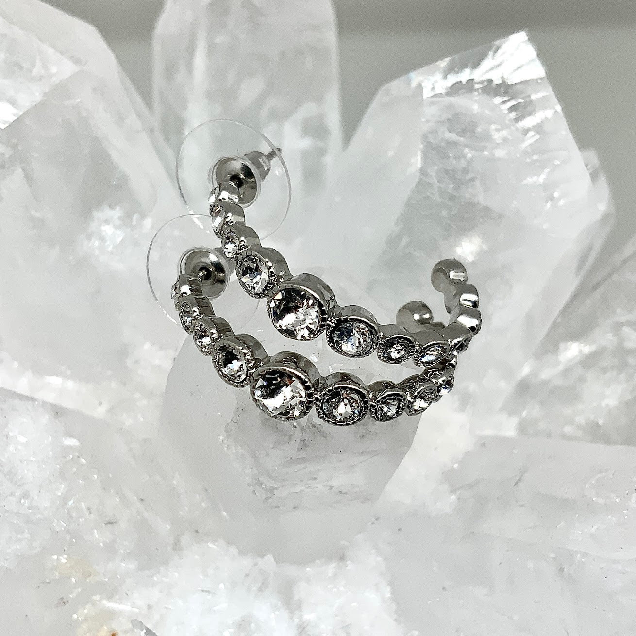 Premium Crystal Cluster Earrings