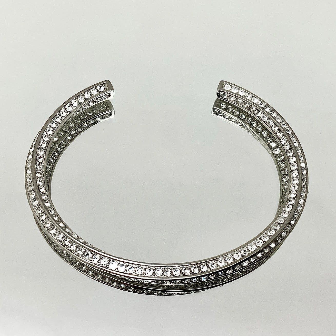 Premium Crystal Twist Bangle