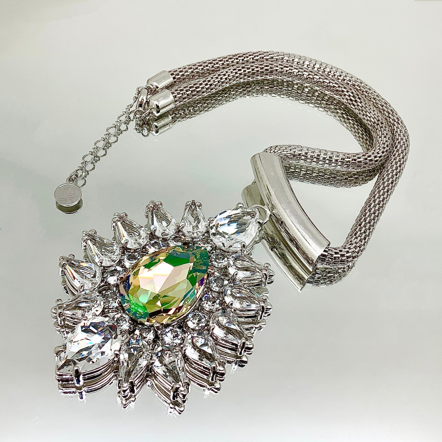 Premium Crystal Star Burst Evening Necklace