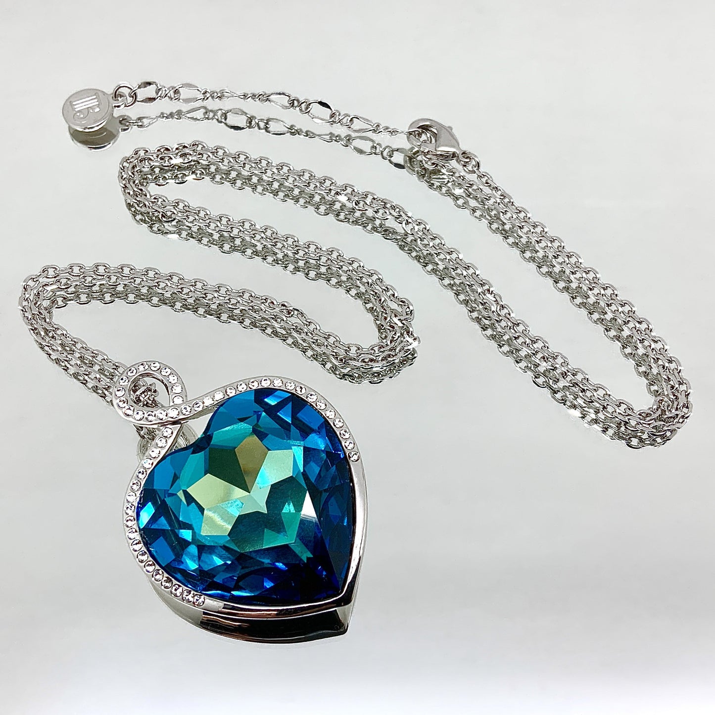 Premium Crystal Large Heart Titanic Necklace Pendant