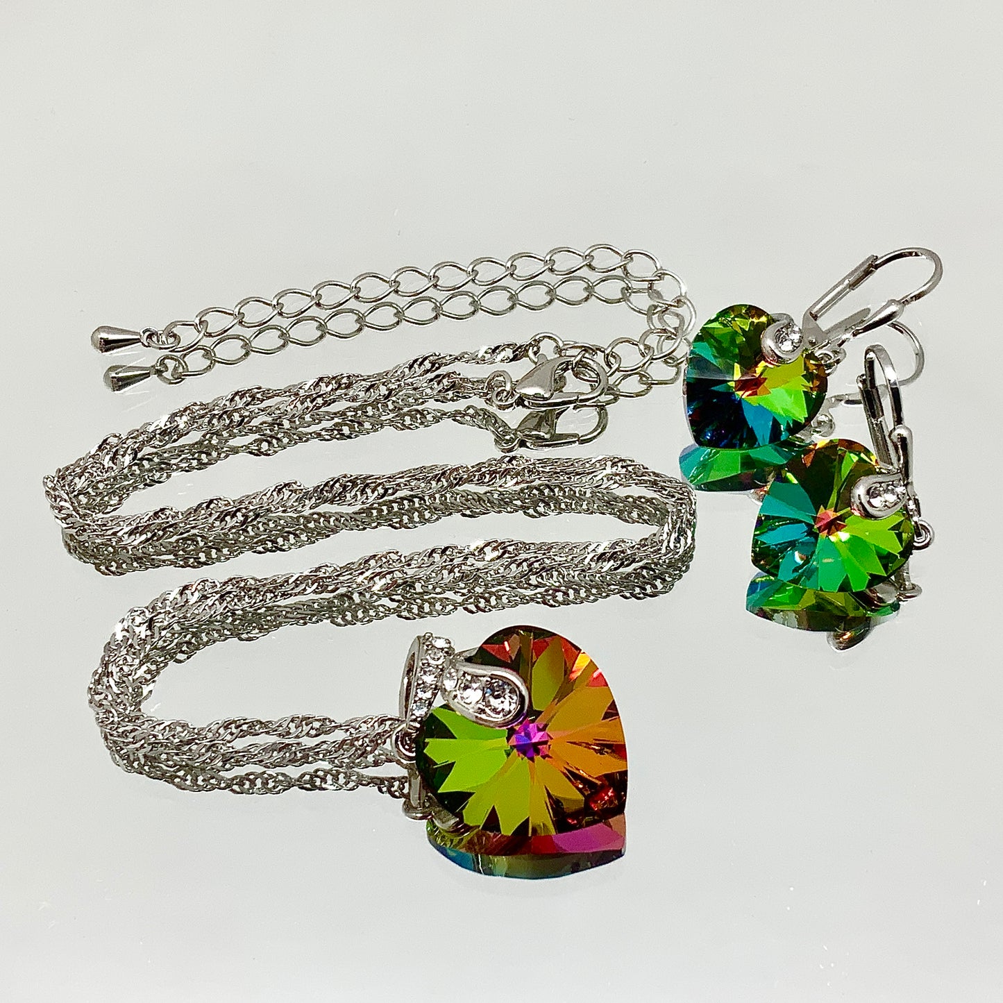 Premium Crystal Heart Set