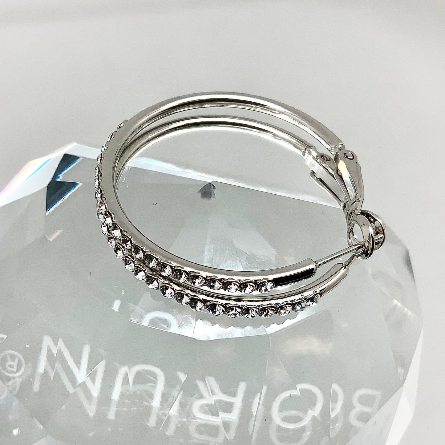 Premium Crystal Hoop Earrings