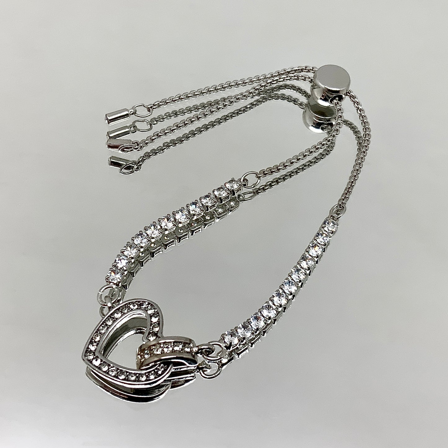 Floating Heart Crystal Set