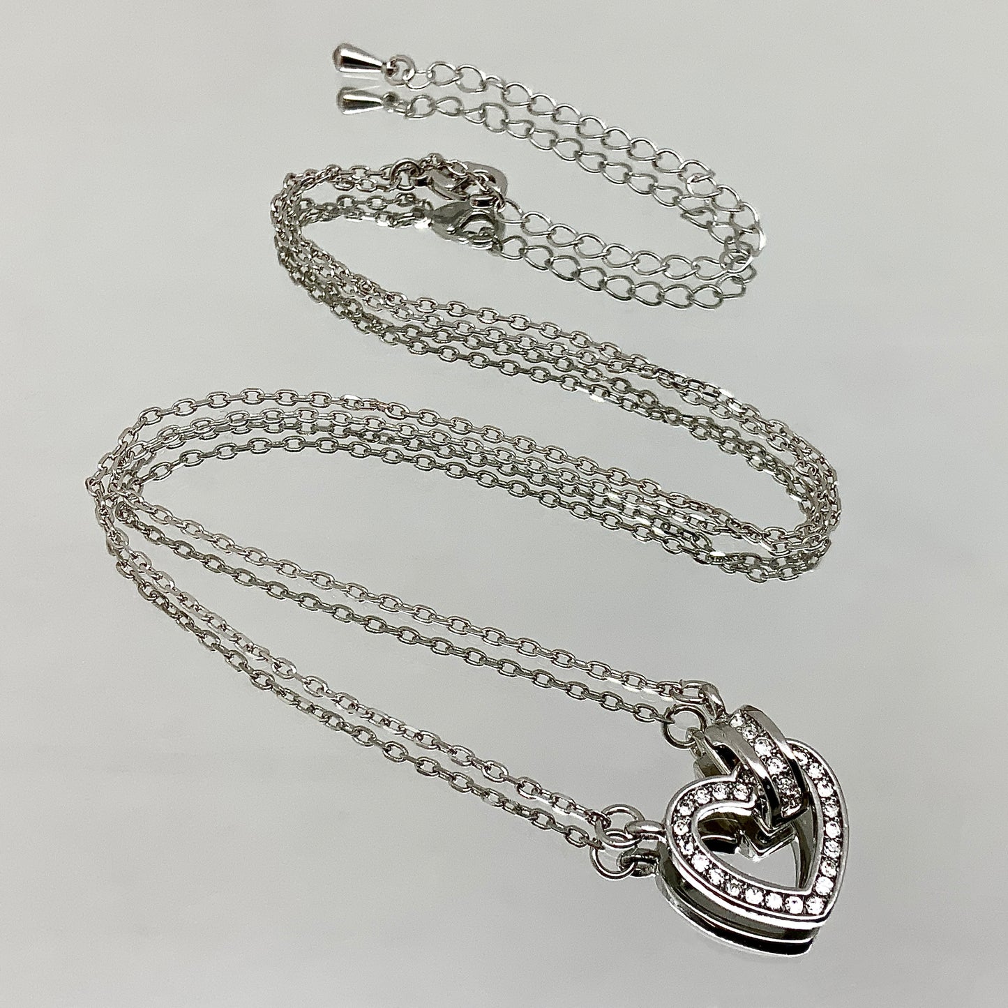 Floating Heart Crystal Set