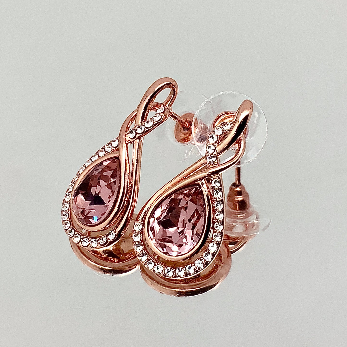 Premium Crystal Twisted Tear Set
