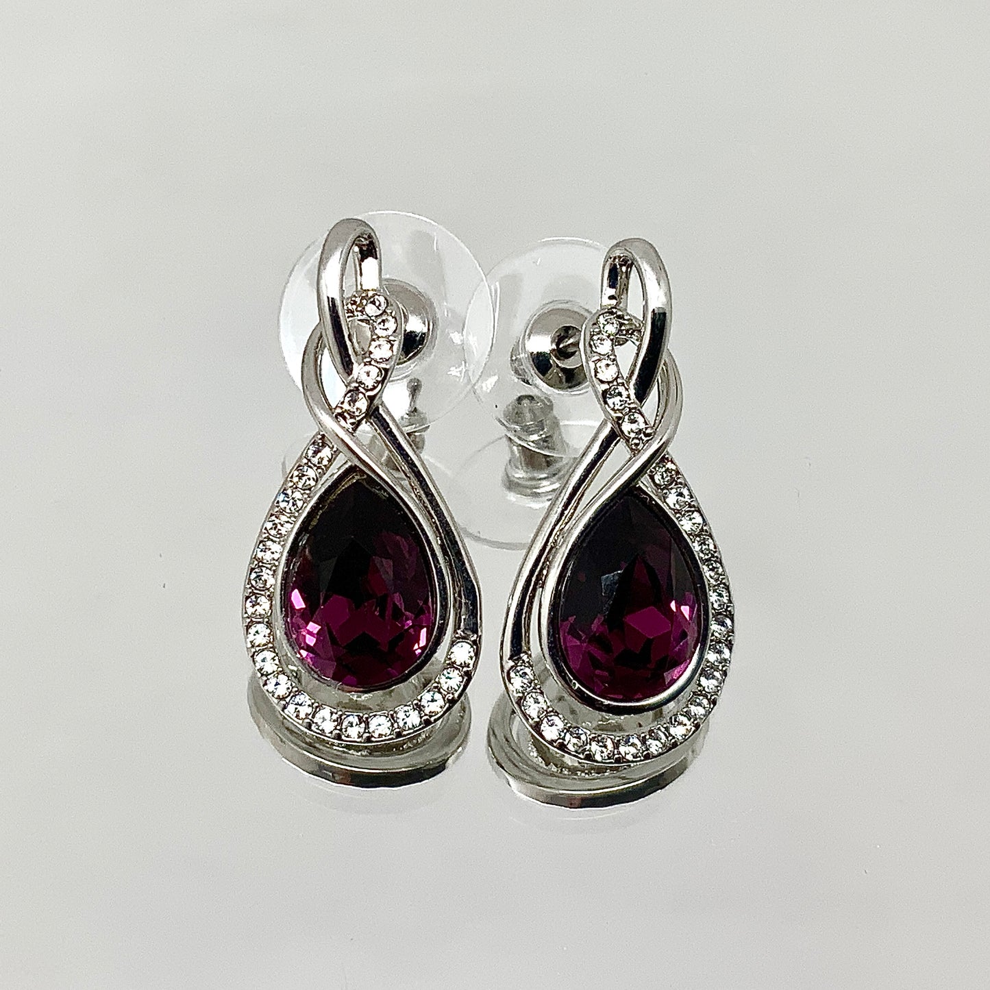 Premium Crystal Twisted Tear Set