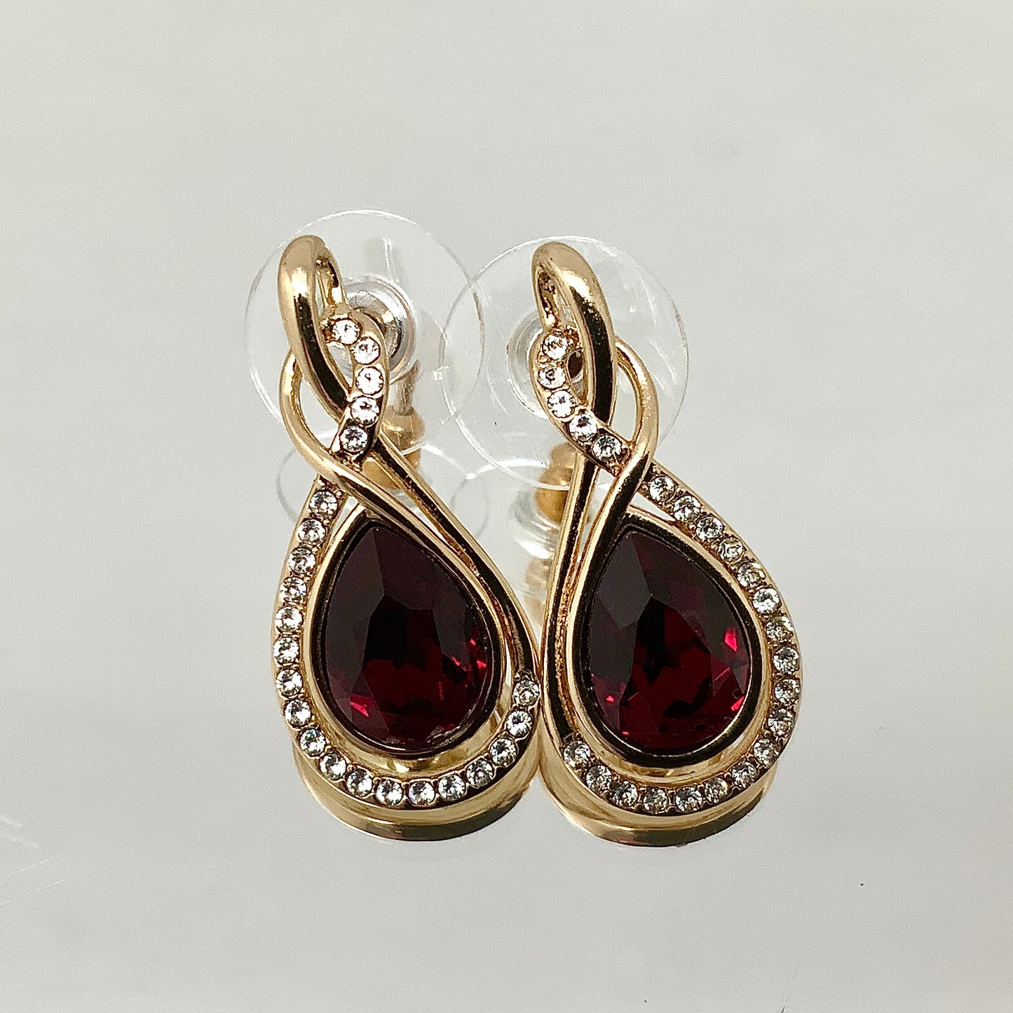 Premium Crystal Twisted Tear Set