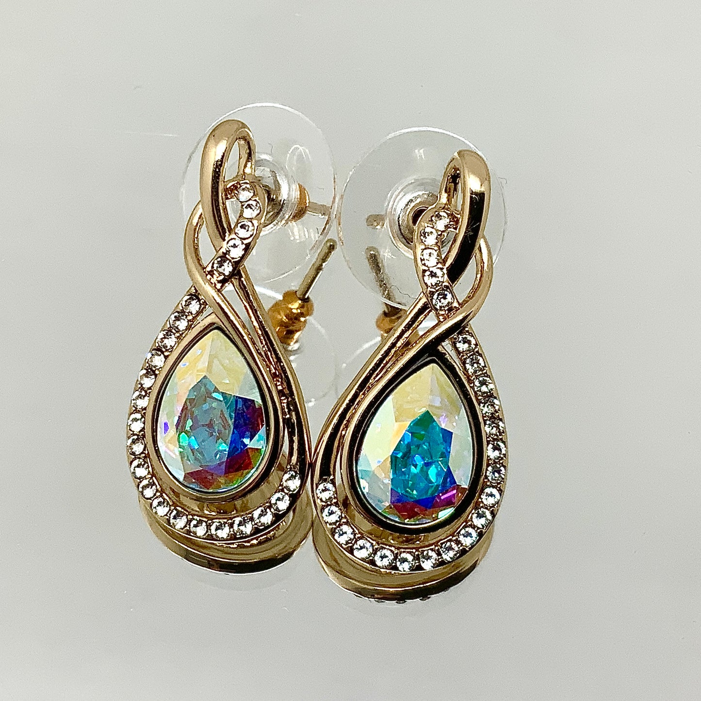 Premium Crystal Twisted Tear Set