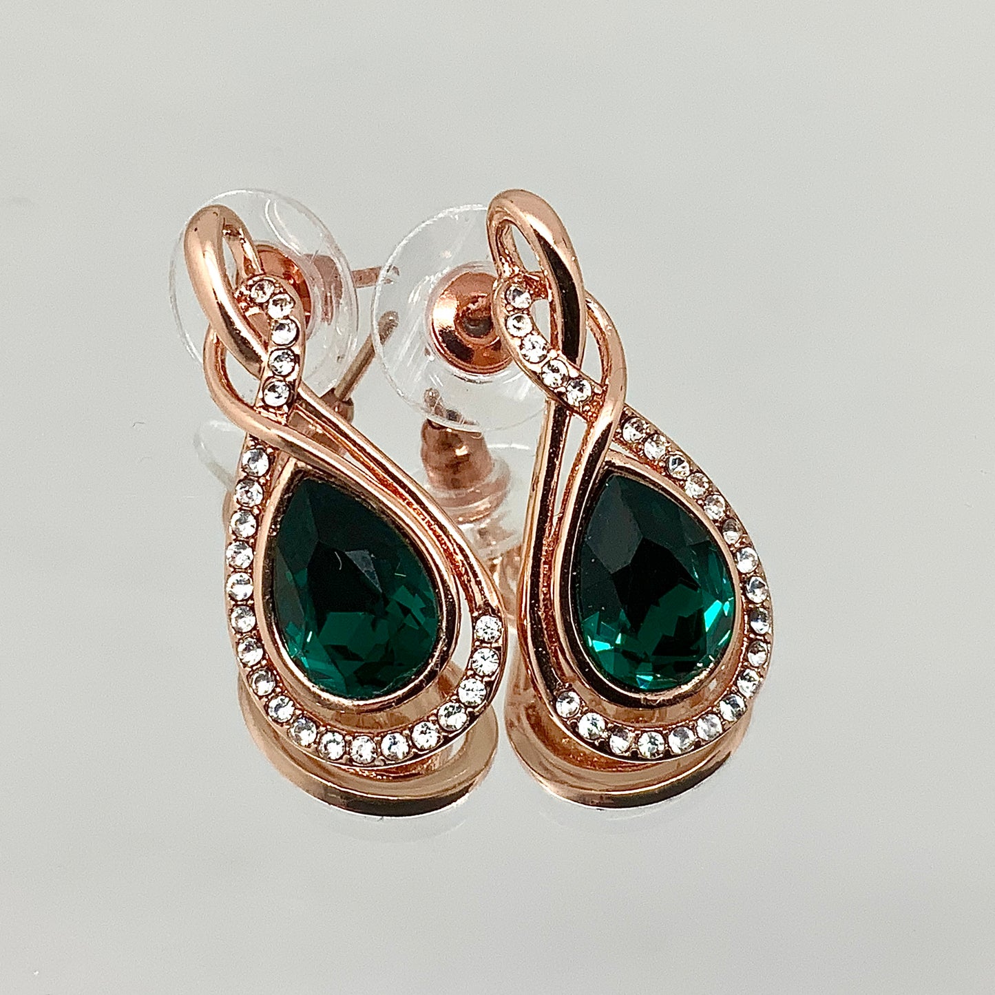 Premium Crystal Twisted Tear Set