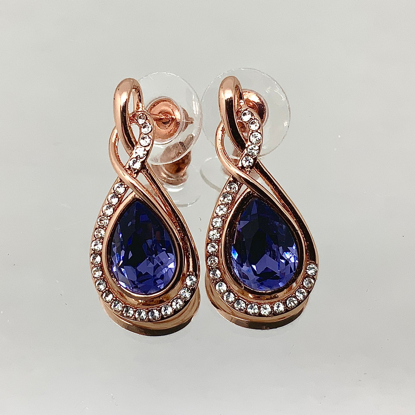 Premium Crystal Twisted Tear Set
