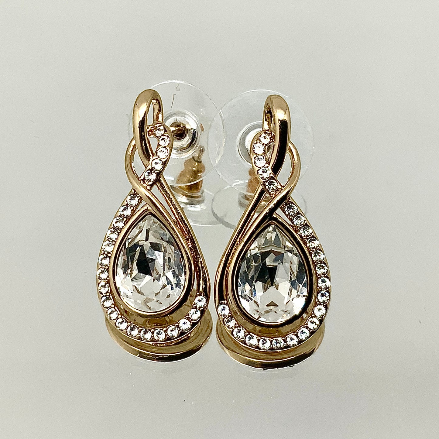 Premium Crystal Twisted Tear Set