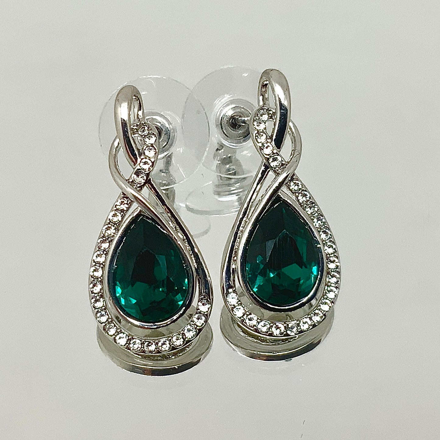 Premium Crystal Twisted Tear Set