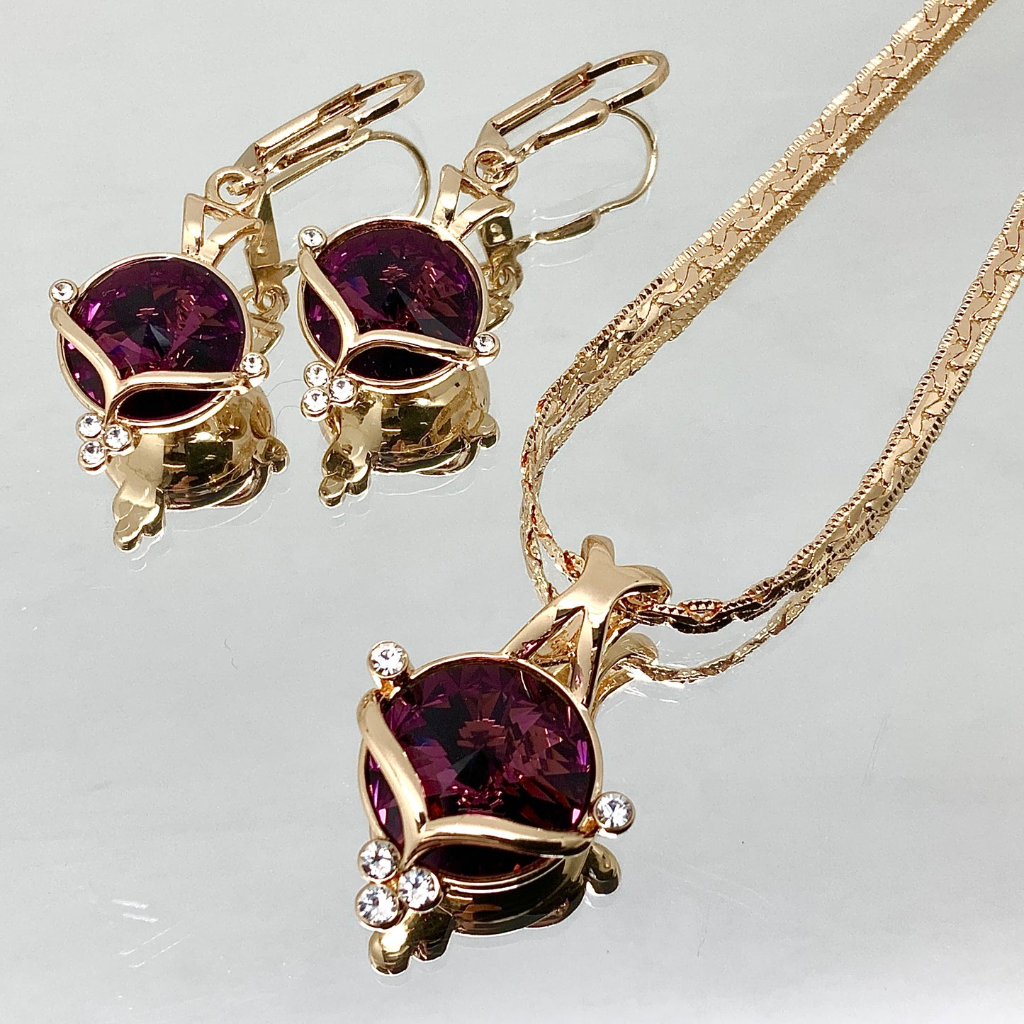 Premium Crystal Rivoli Cut Princess Set