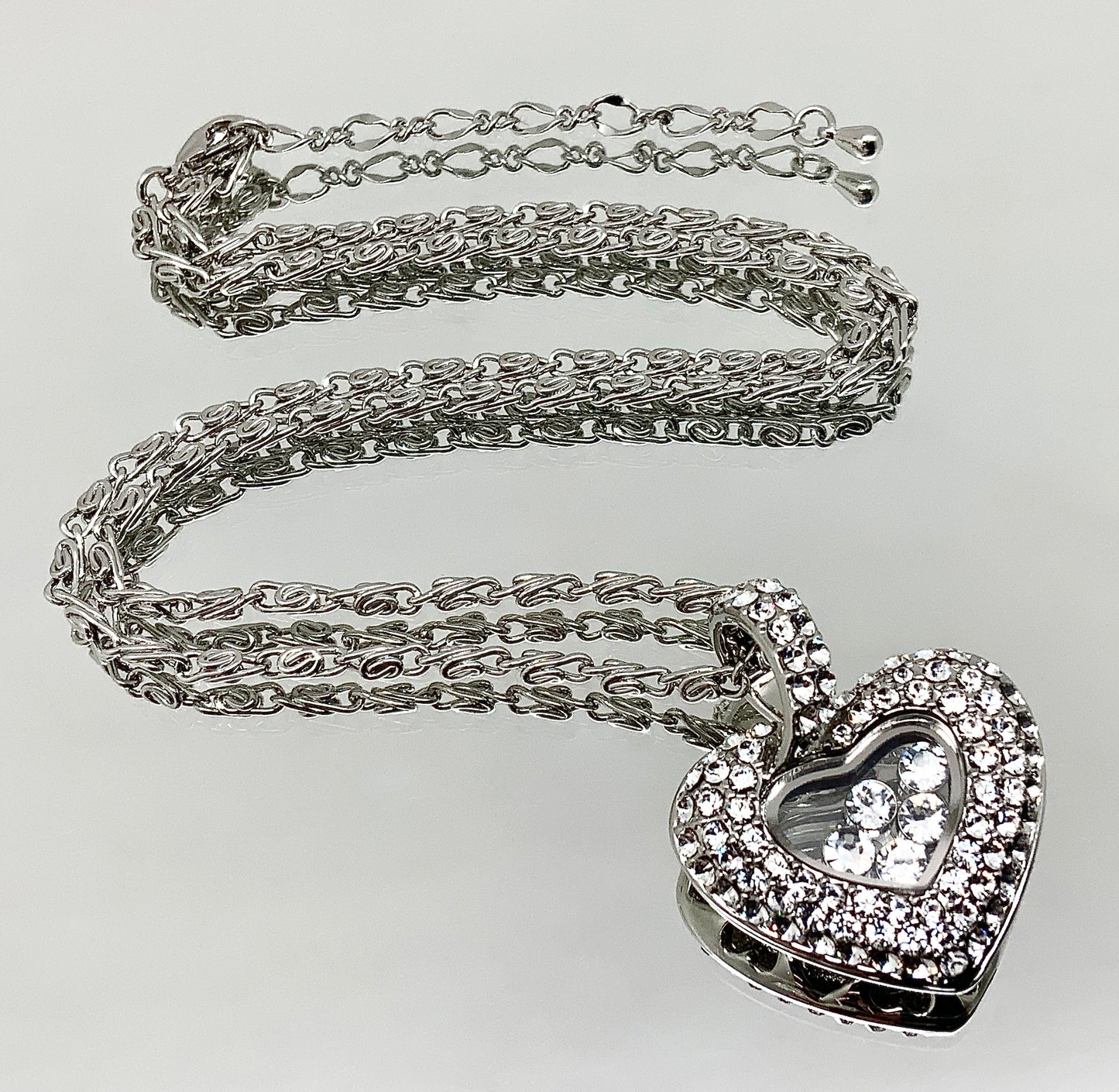 Premium Crystal Floating Heart