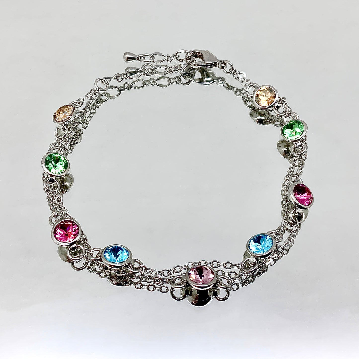 Premium Crystal Long Link Chain Set