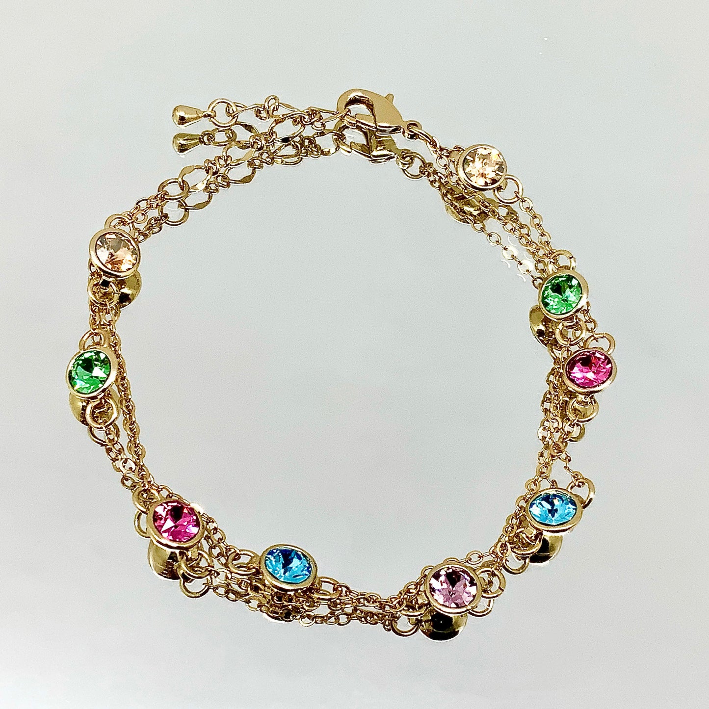 Premium Crystal Long Link Chain Set