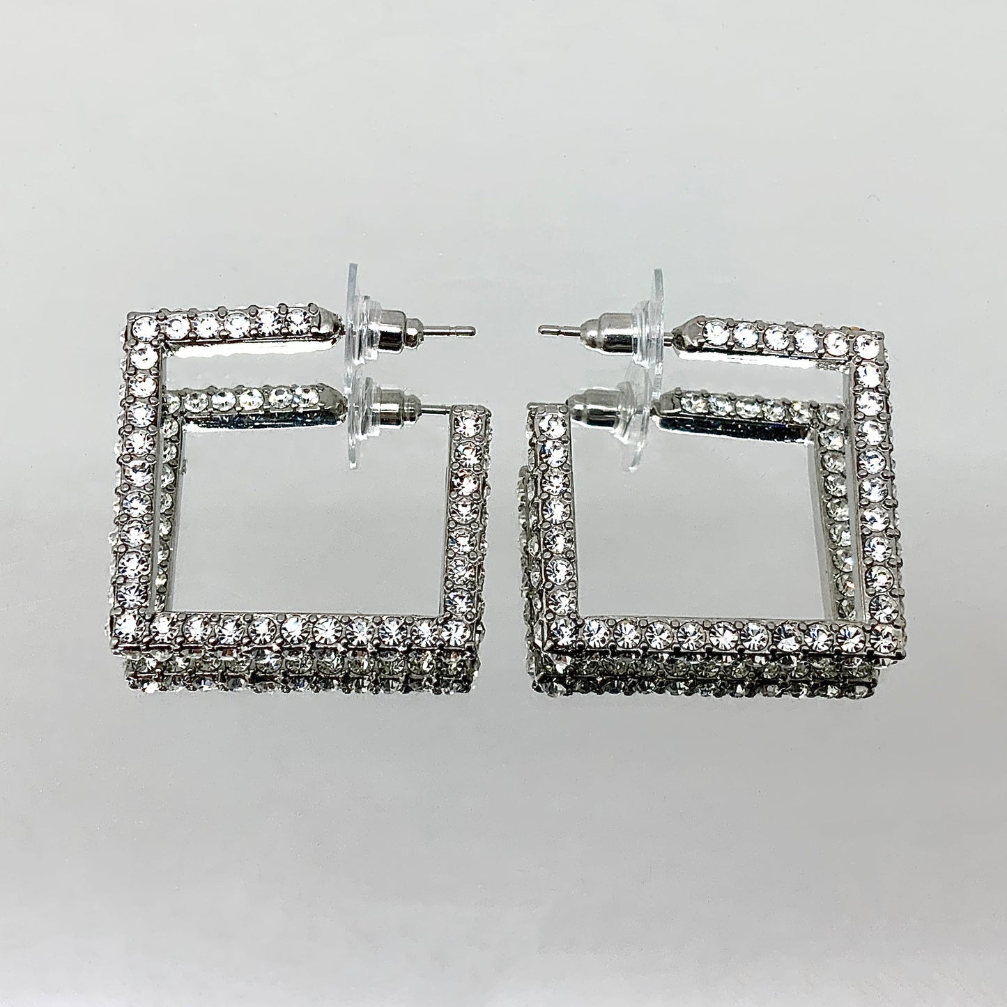 Premium Crystal Square Earrings