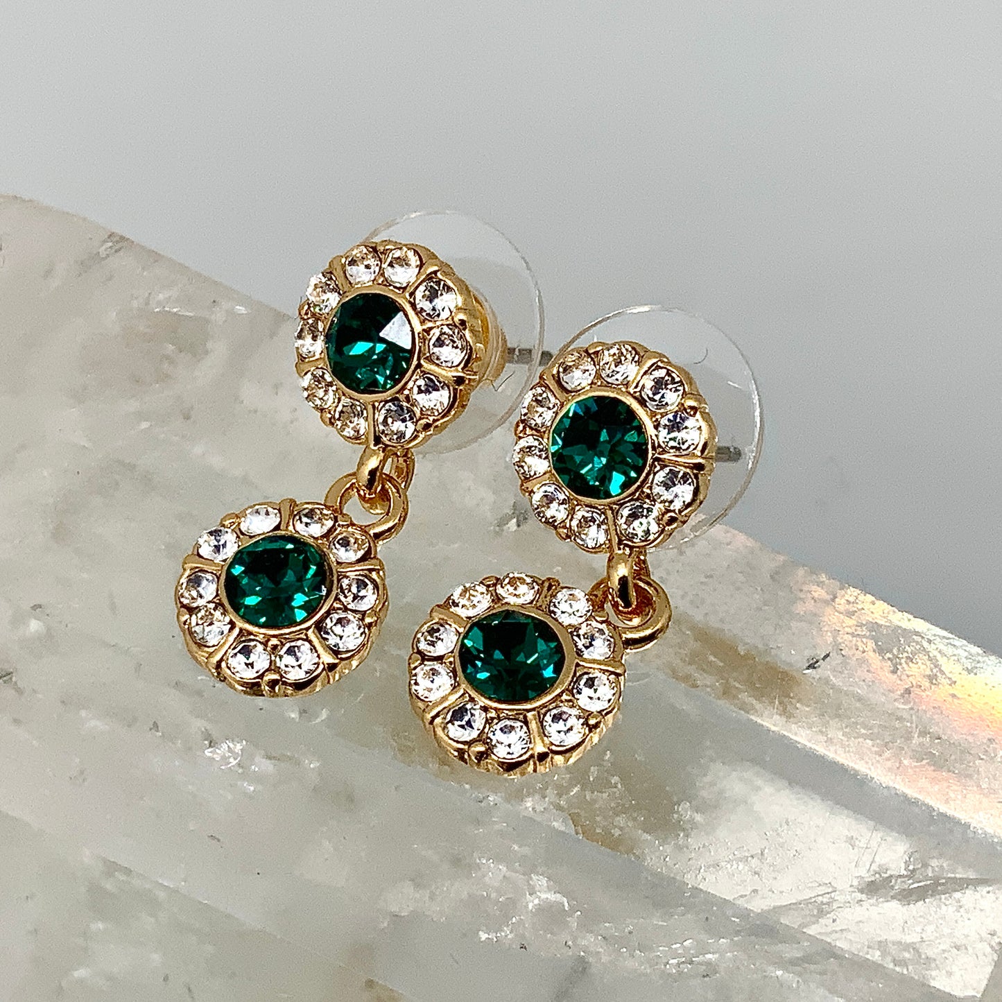 Premium Crystal Round Evening Set