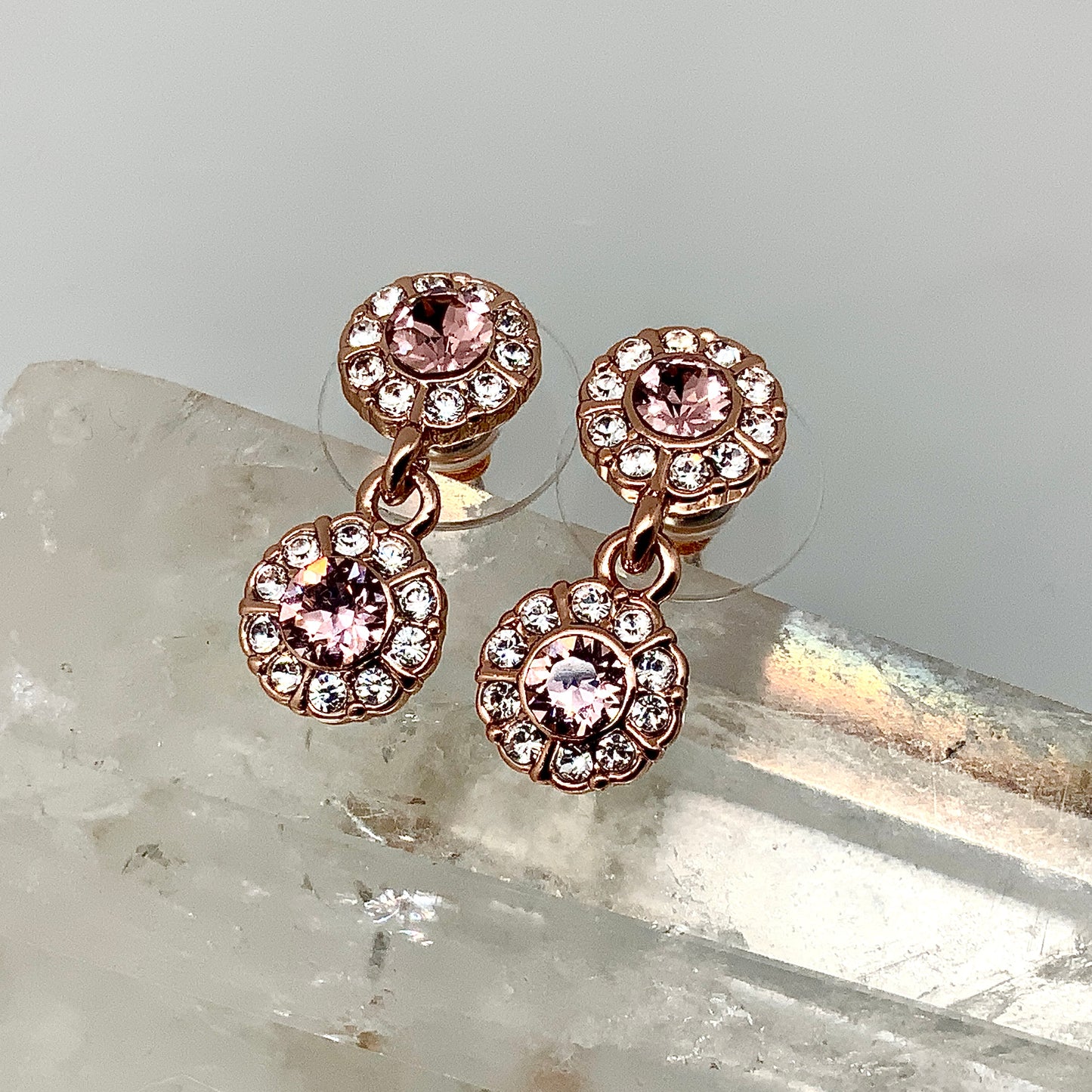 Premium Crystal Round Evening Set
