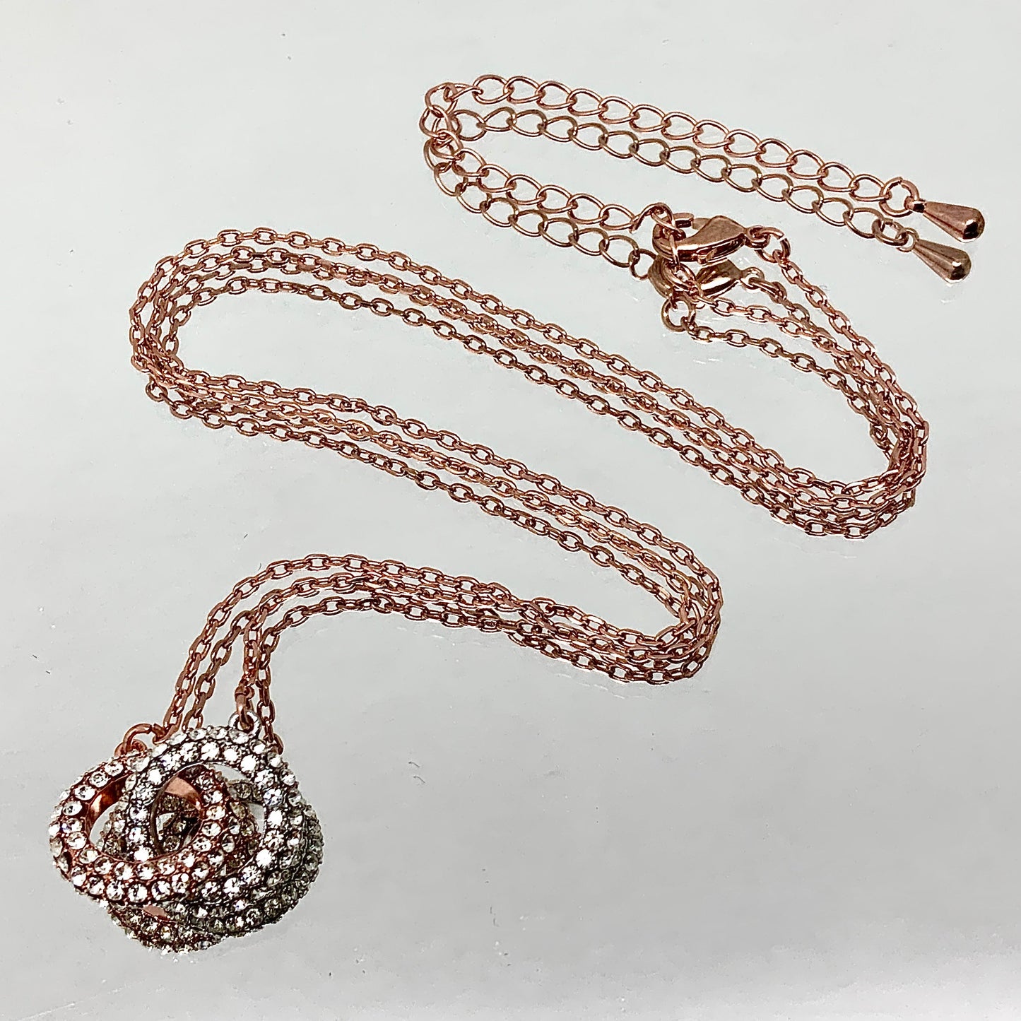 Two-Ring Crystal Necklace