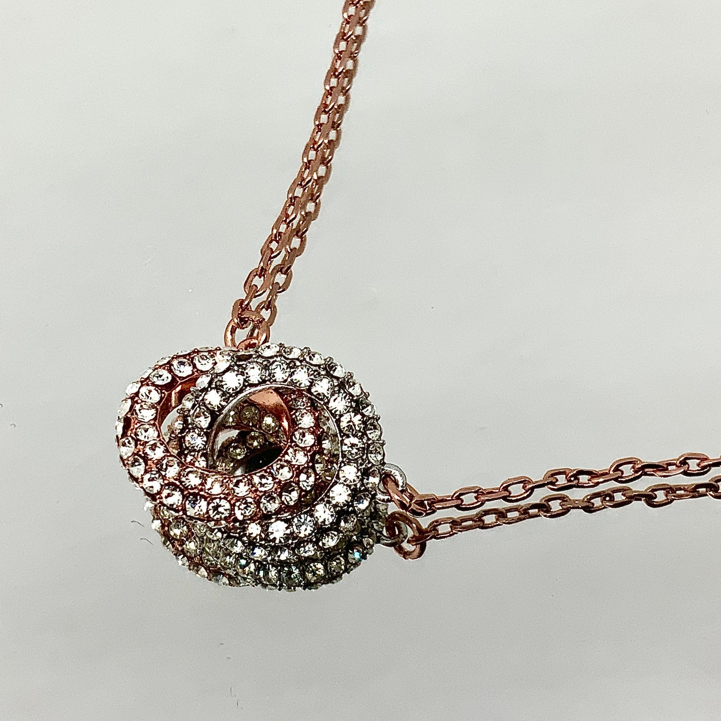 Two-Ring Crystal Necklace