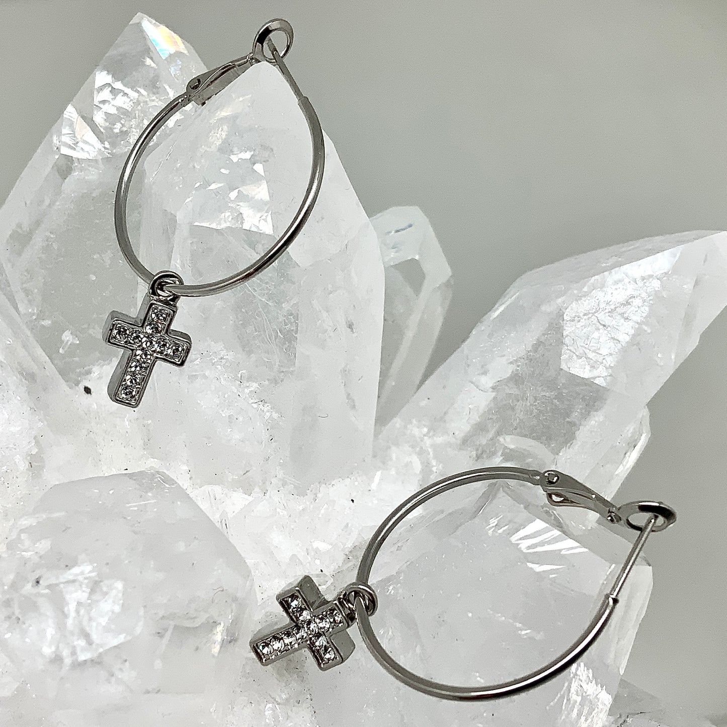 Premium Crystal Small Cross Set