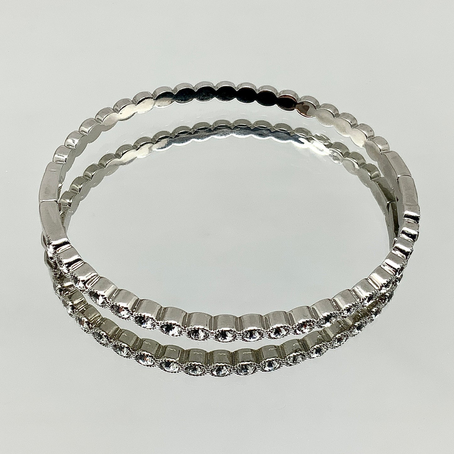 Cluster Crystal Bangle Bracelet