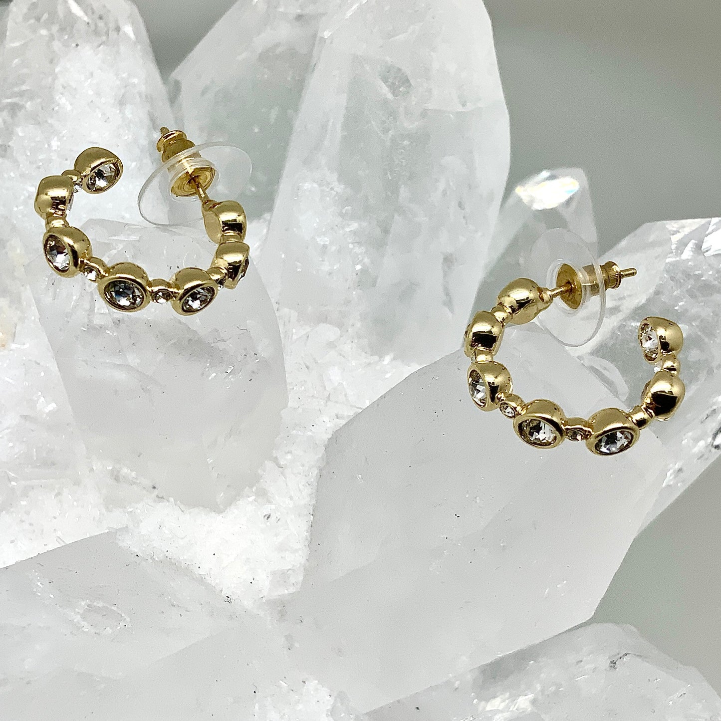 Bubble Crystal Cluster Earrings