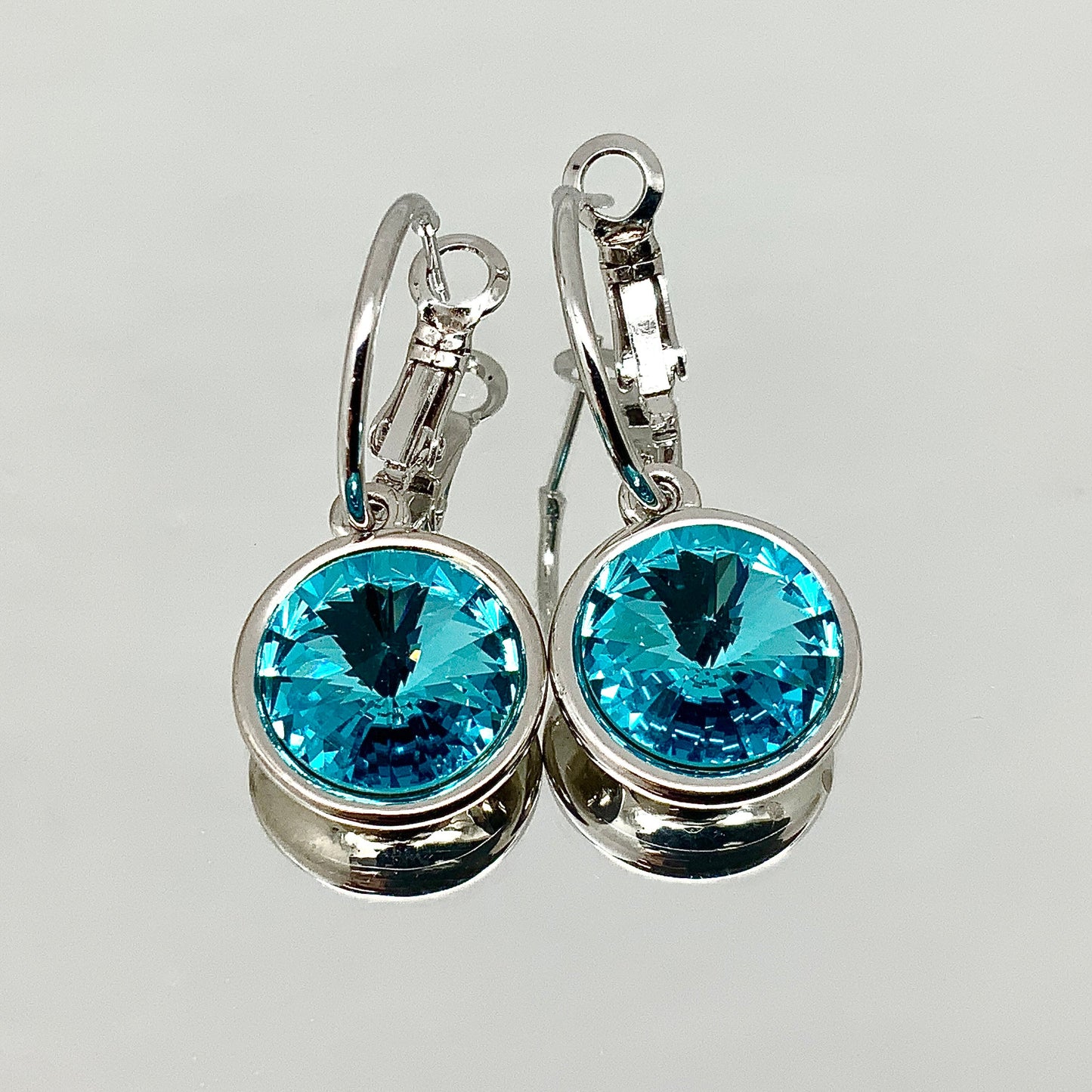 Rivoli Cut Crystal Earrings