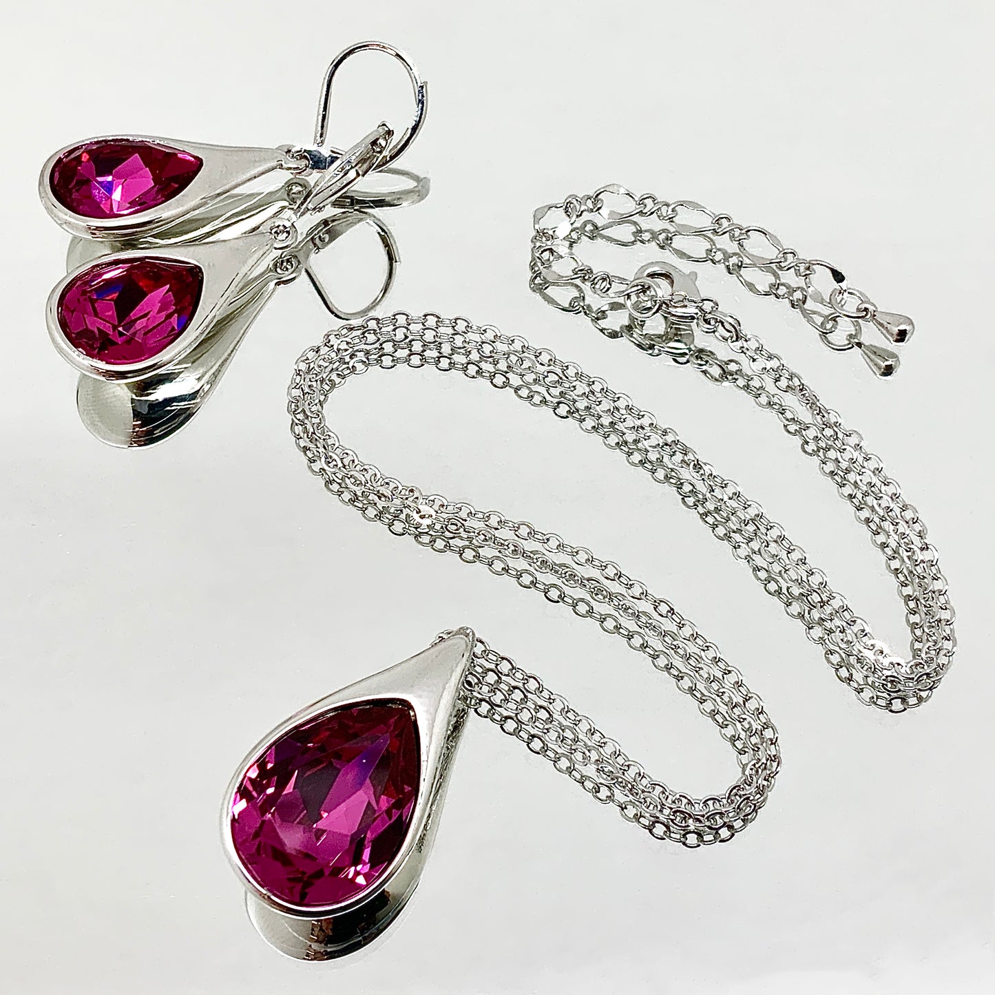 Teardrop Cut Premium Crystal Set