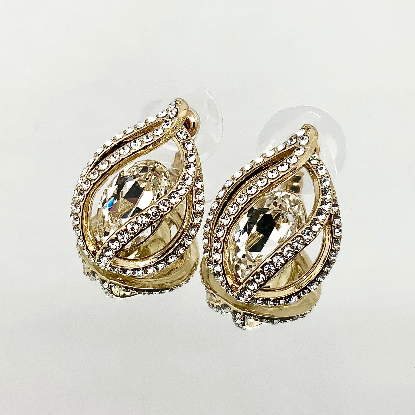 Teardrop Shape Oval Crystal Set
