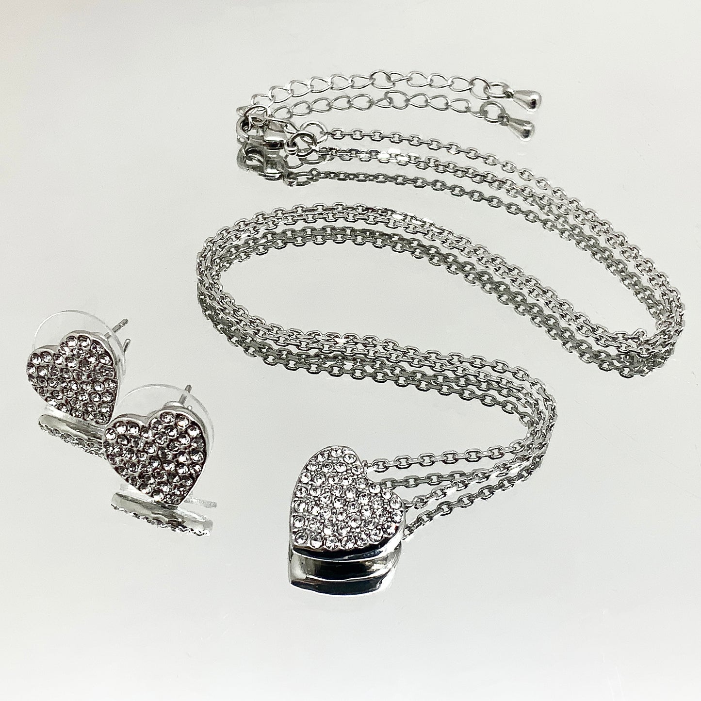 Premium Crystal Heart Set
