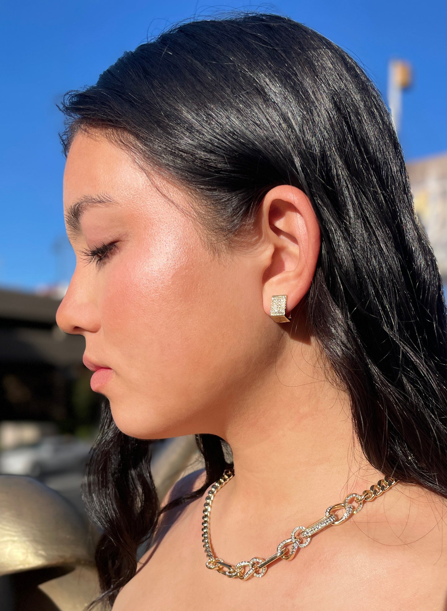 Square Stud Earrings
