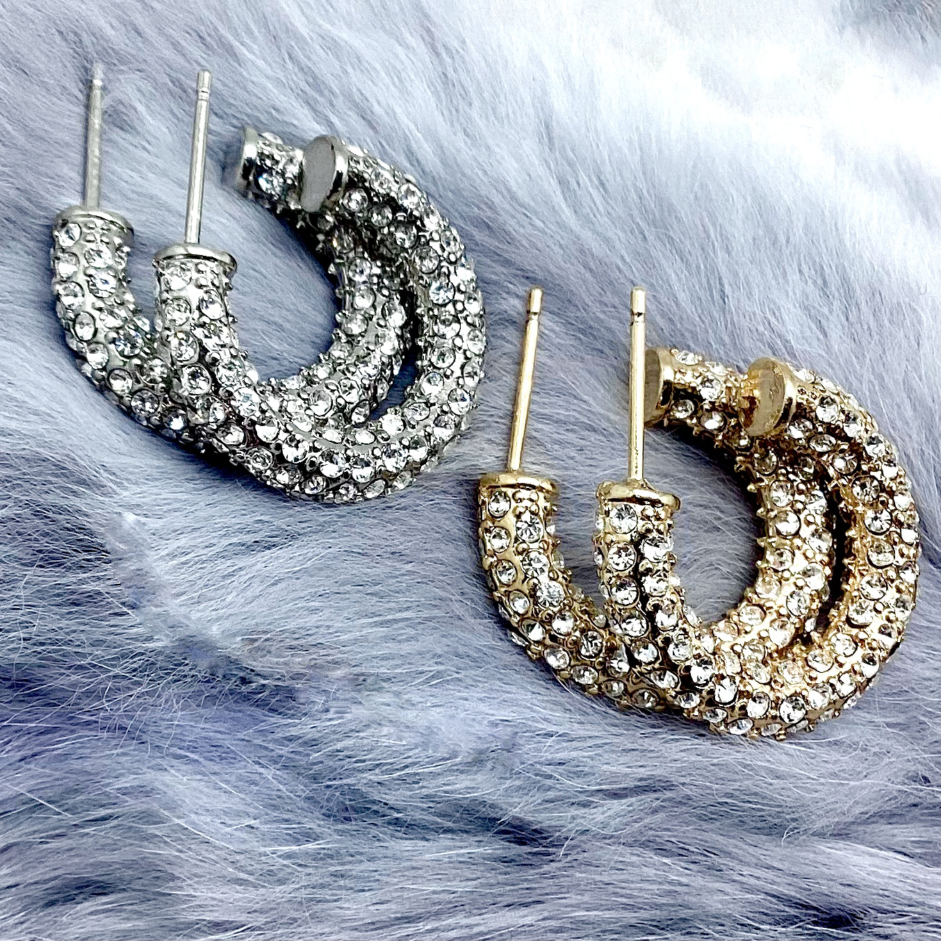 Crystal Hoop Earrings