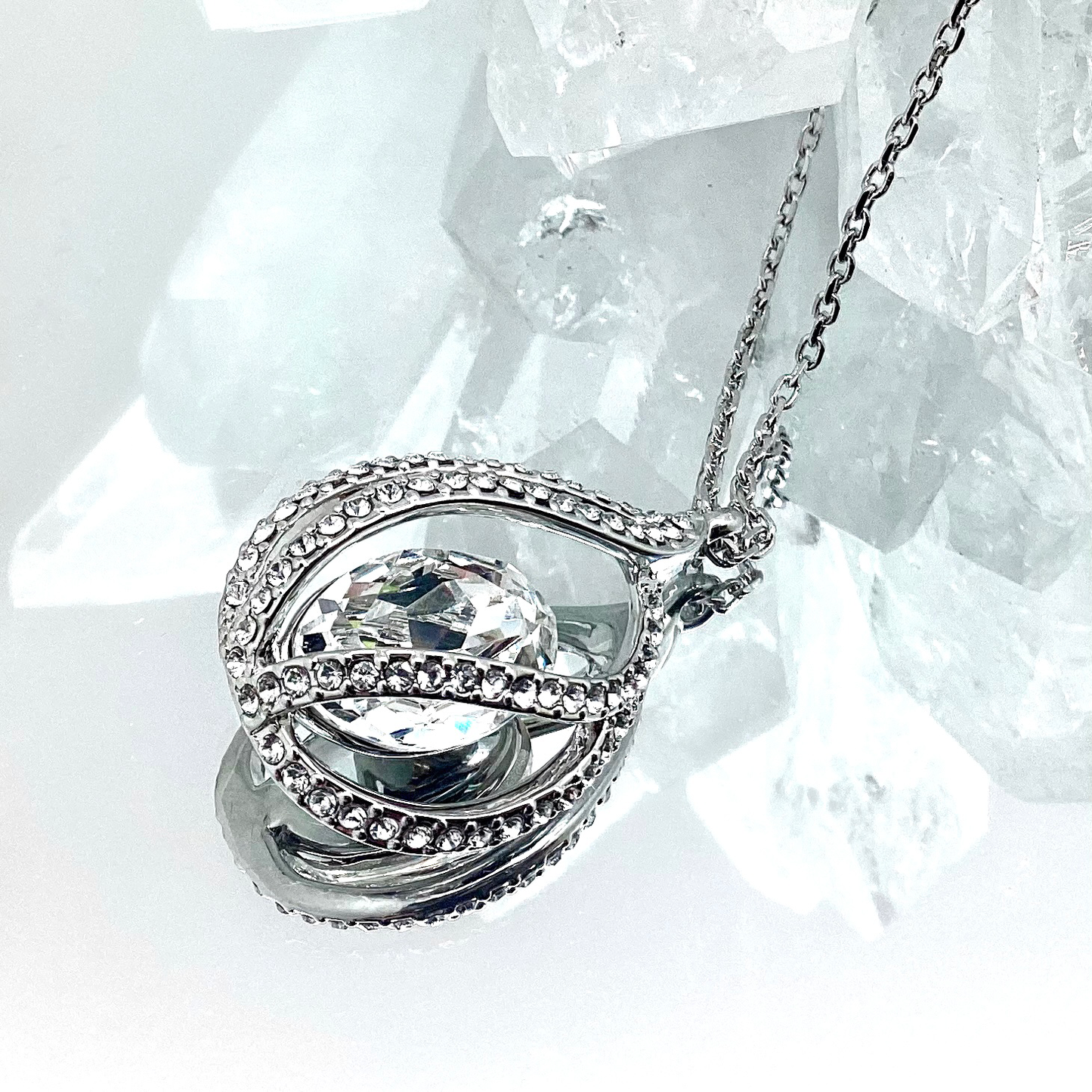 Teardrop Shape Oval Crystal Set