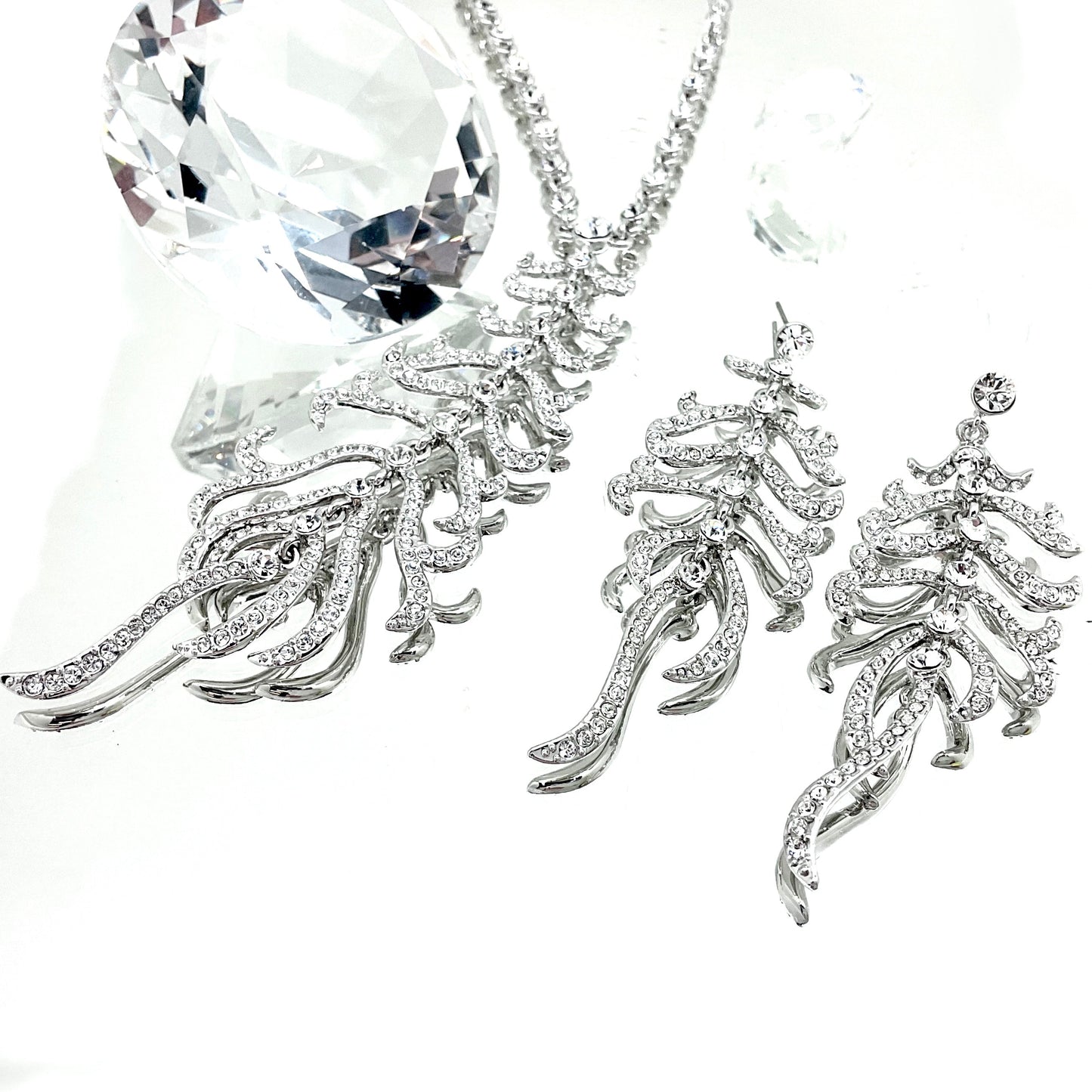 Premium Crystal Feather Set