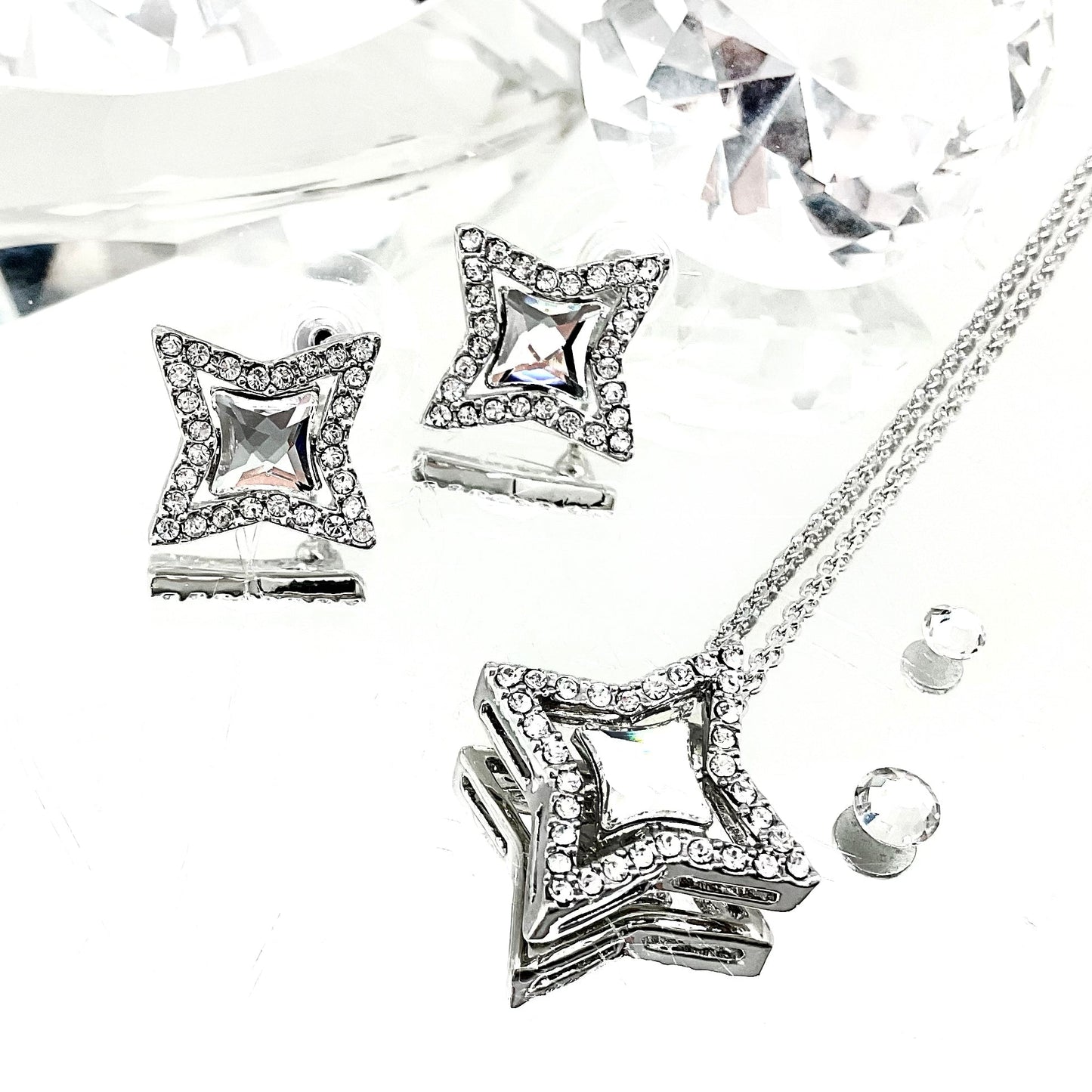 Four Pointed Star Single Crystal Set