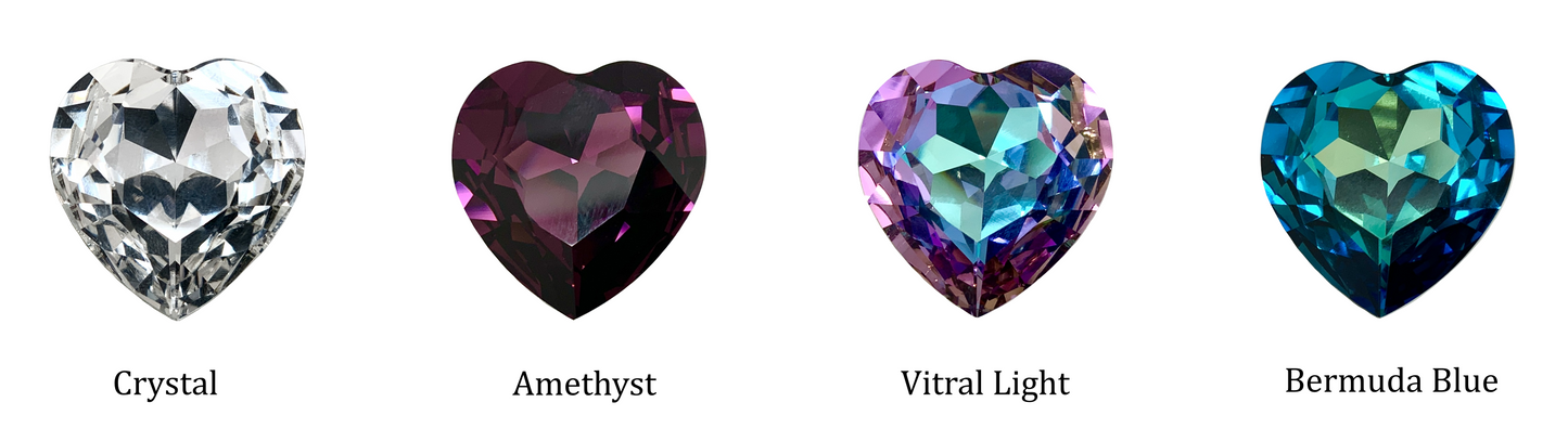 Large Heart Crystal Necklace