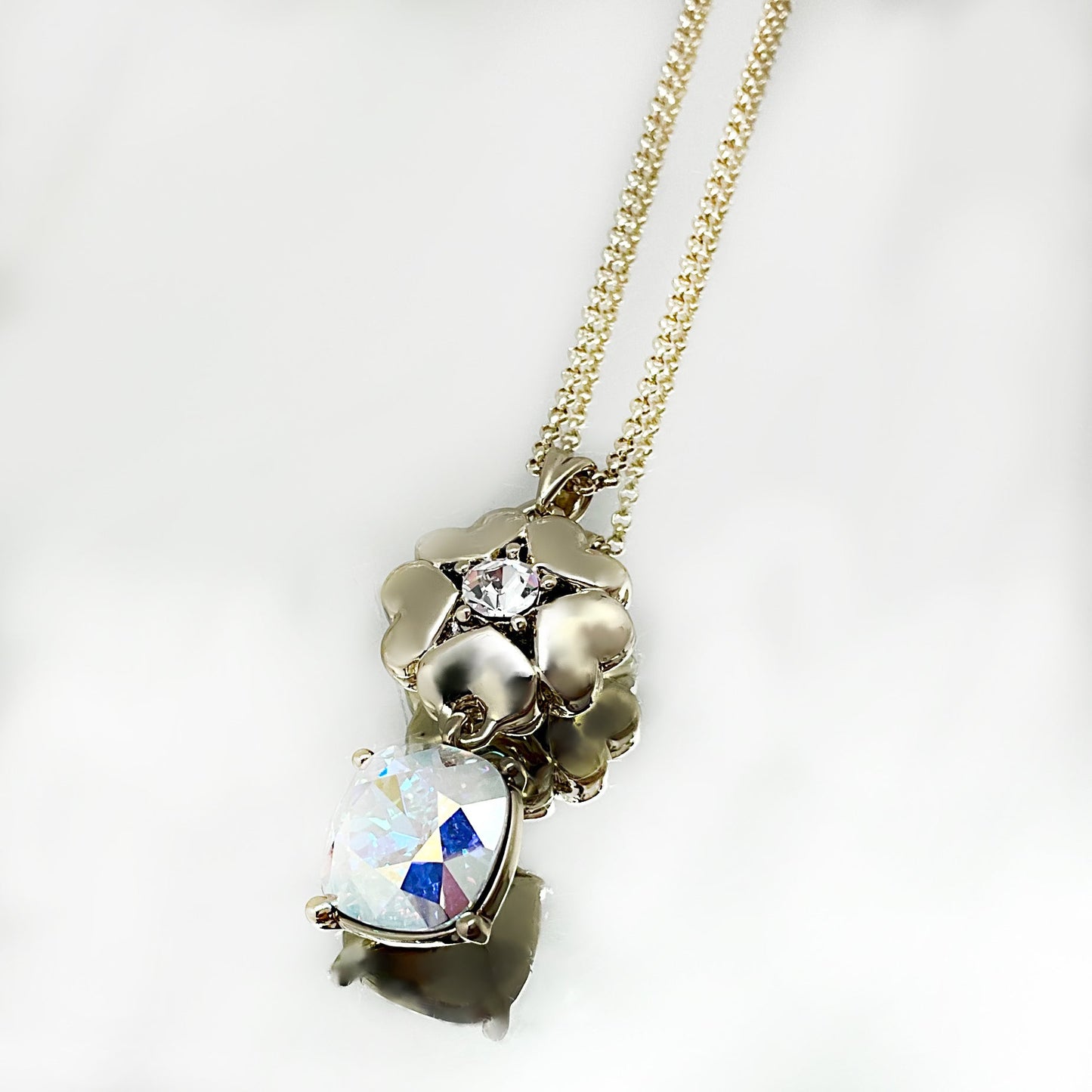 Cushion Cut Flower Crystal Set