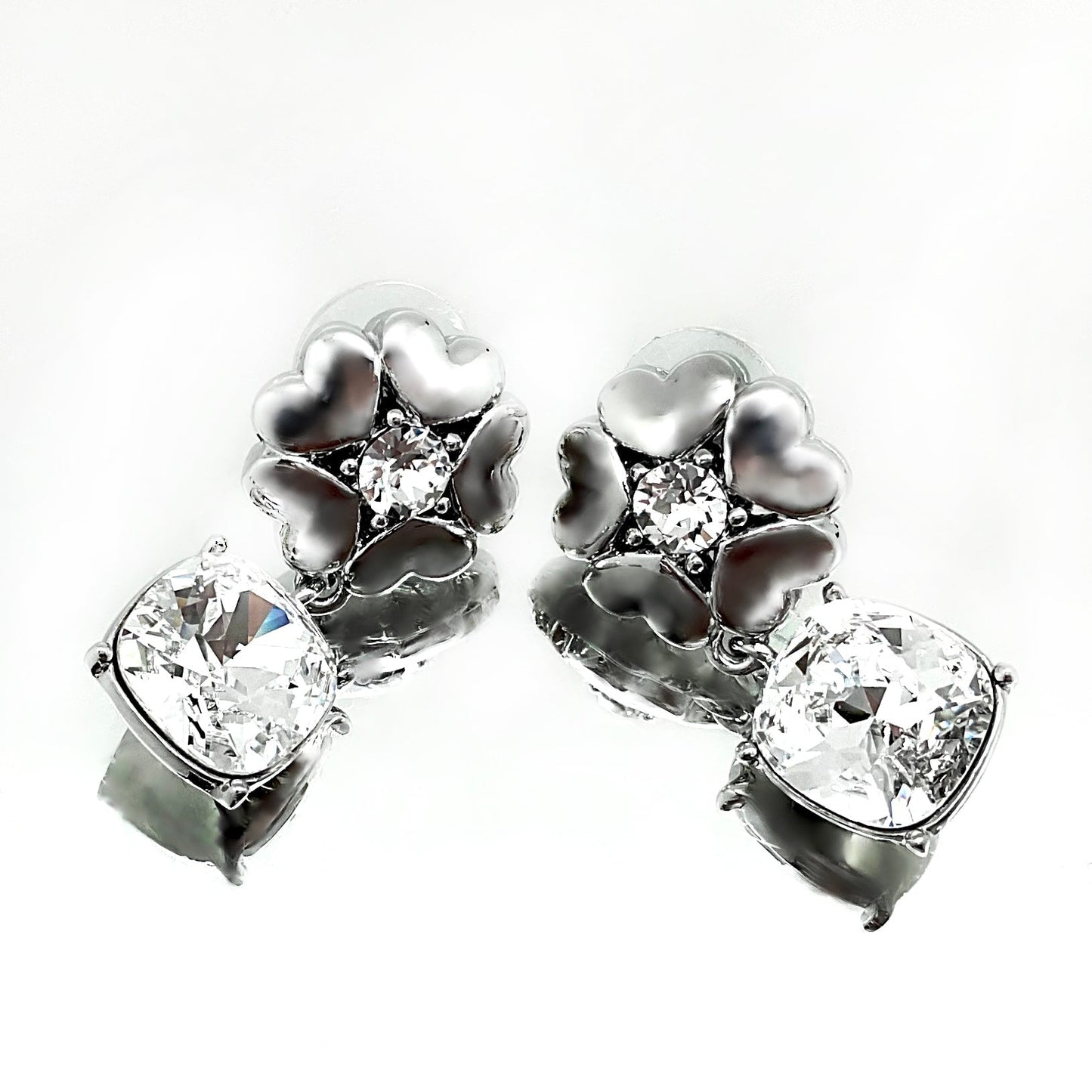 Cushion Cut Flower Crystal Set