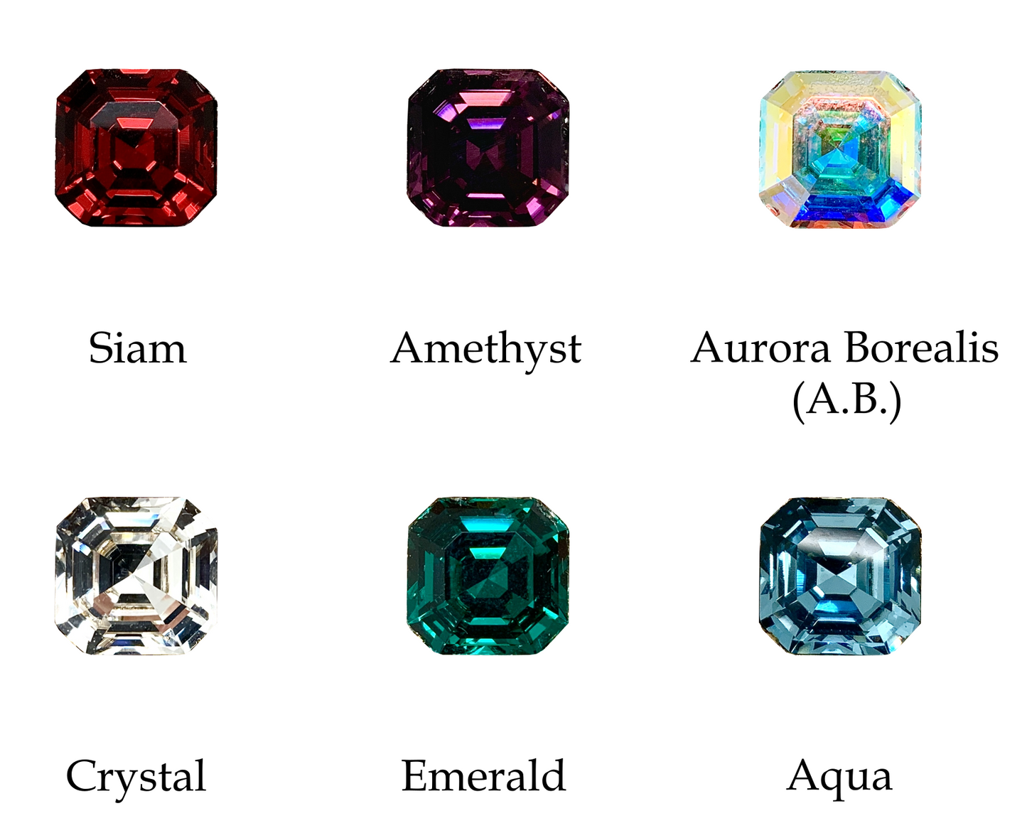 Premium Crystal Asscher Cut Earrings